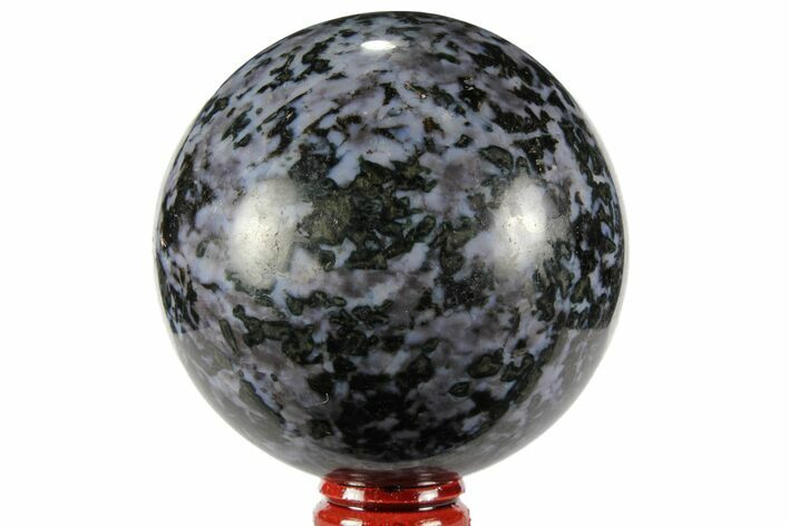 Polished, Indigo Gabbro Sphere - Madagascar #96002